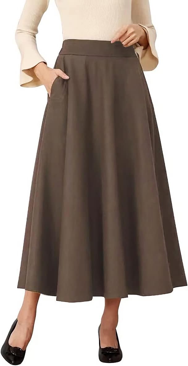 Women's Stretchable Waist Design Long Dress