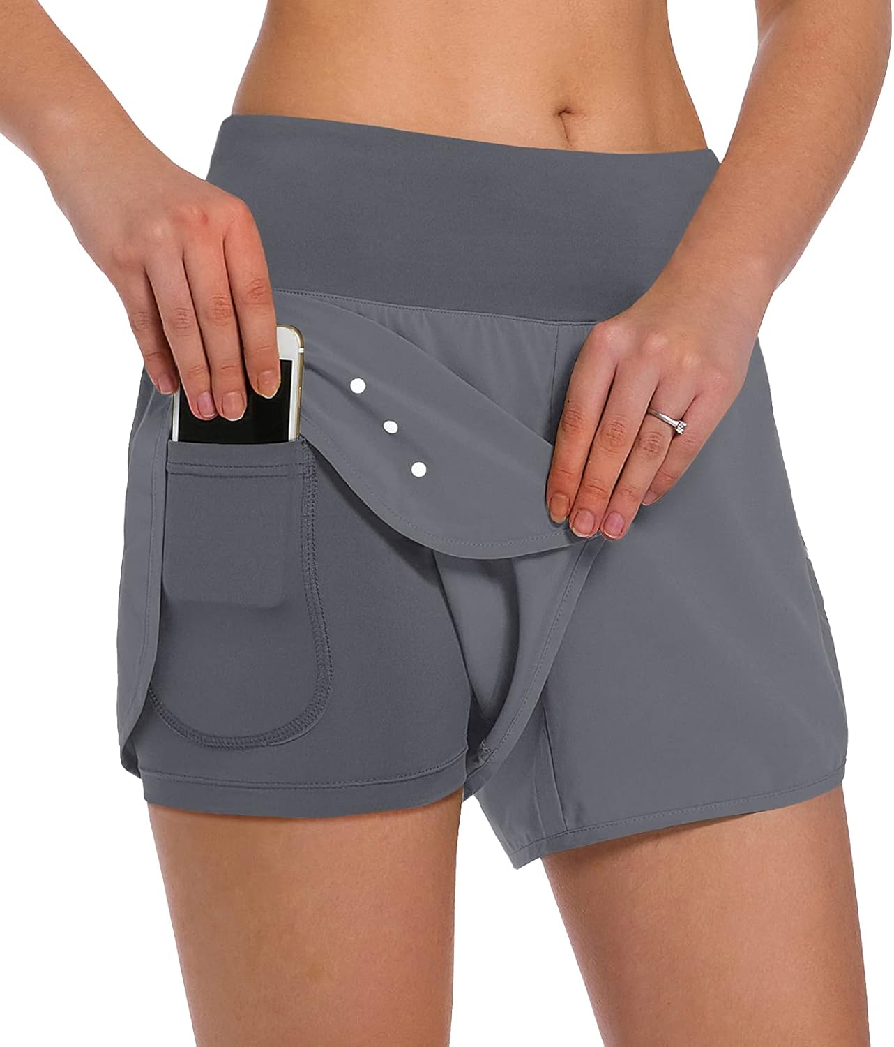 Lady's Double-layer Sports Shorts