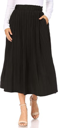 Lady Pleated Wave-shaped Skirt