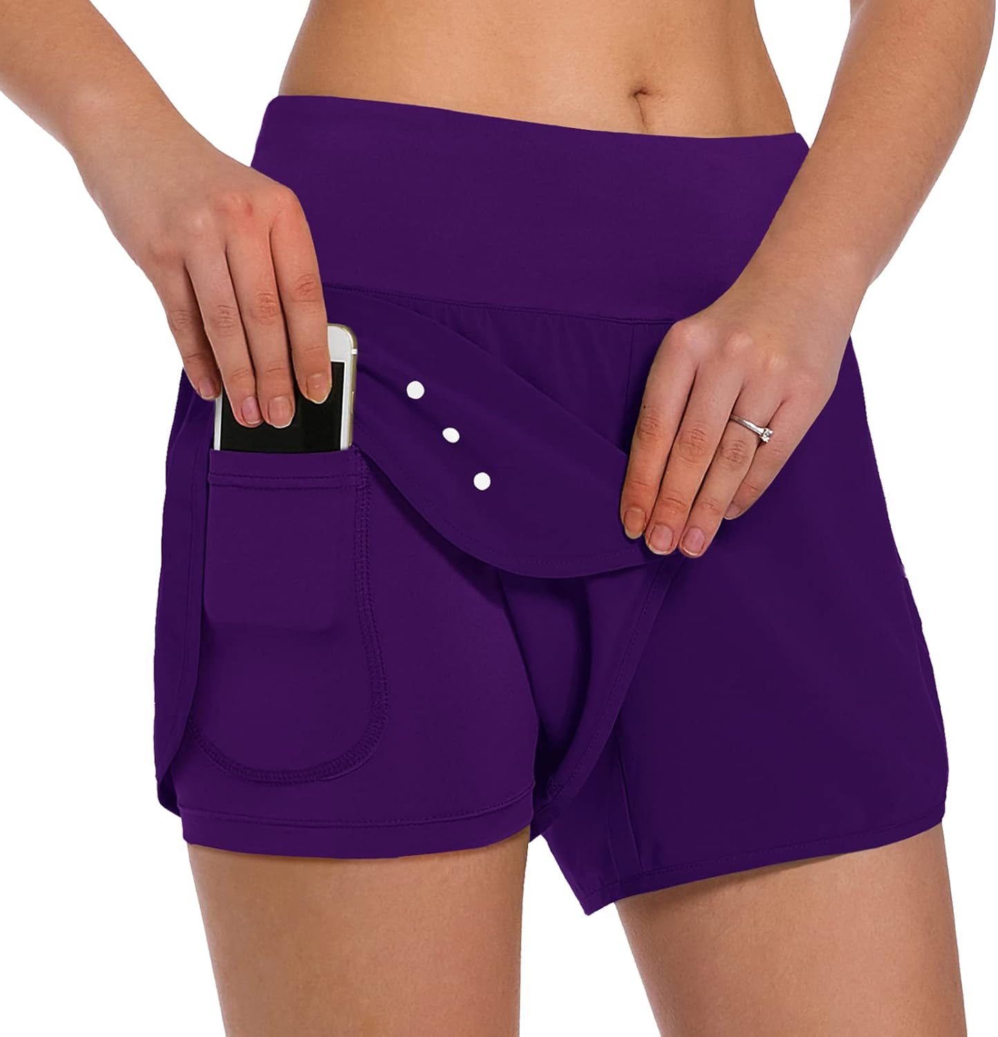 Lady's Double-layer Sports Shorts