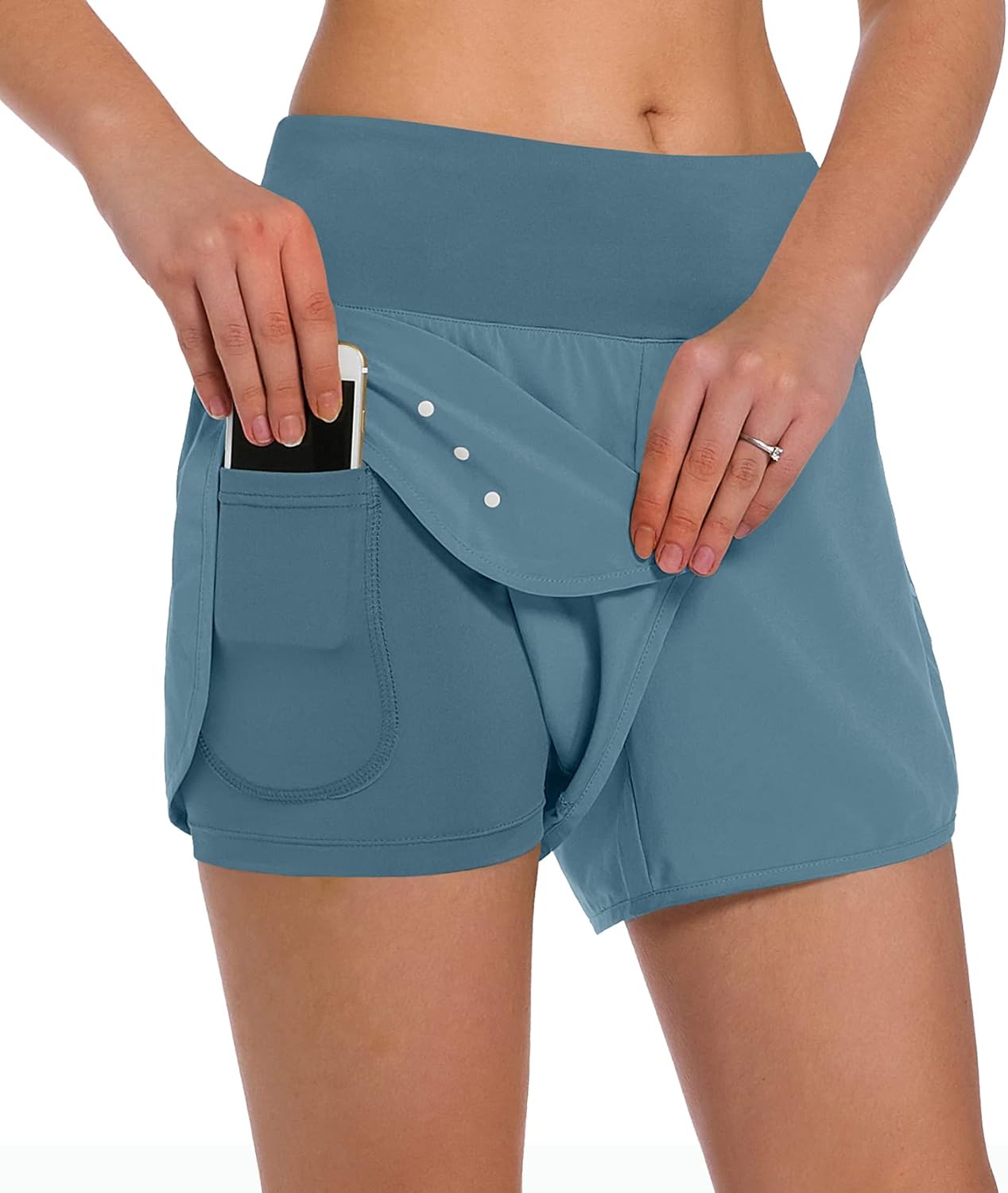 Lady's Double-layer Sports Shorts