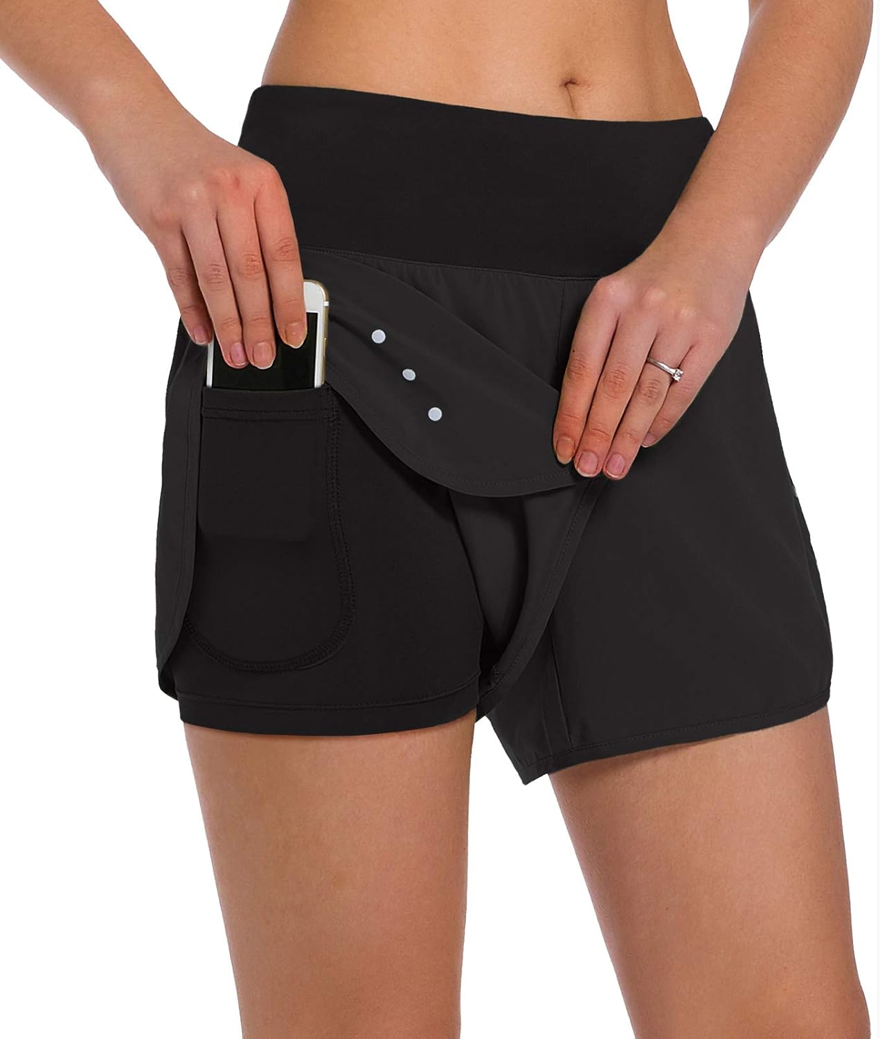 Lady's Double-layer Sports Shorts