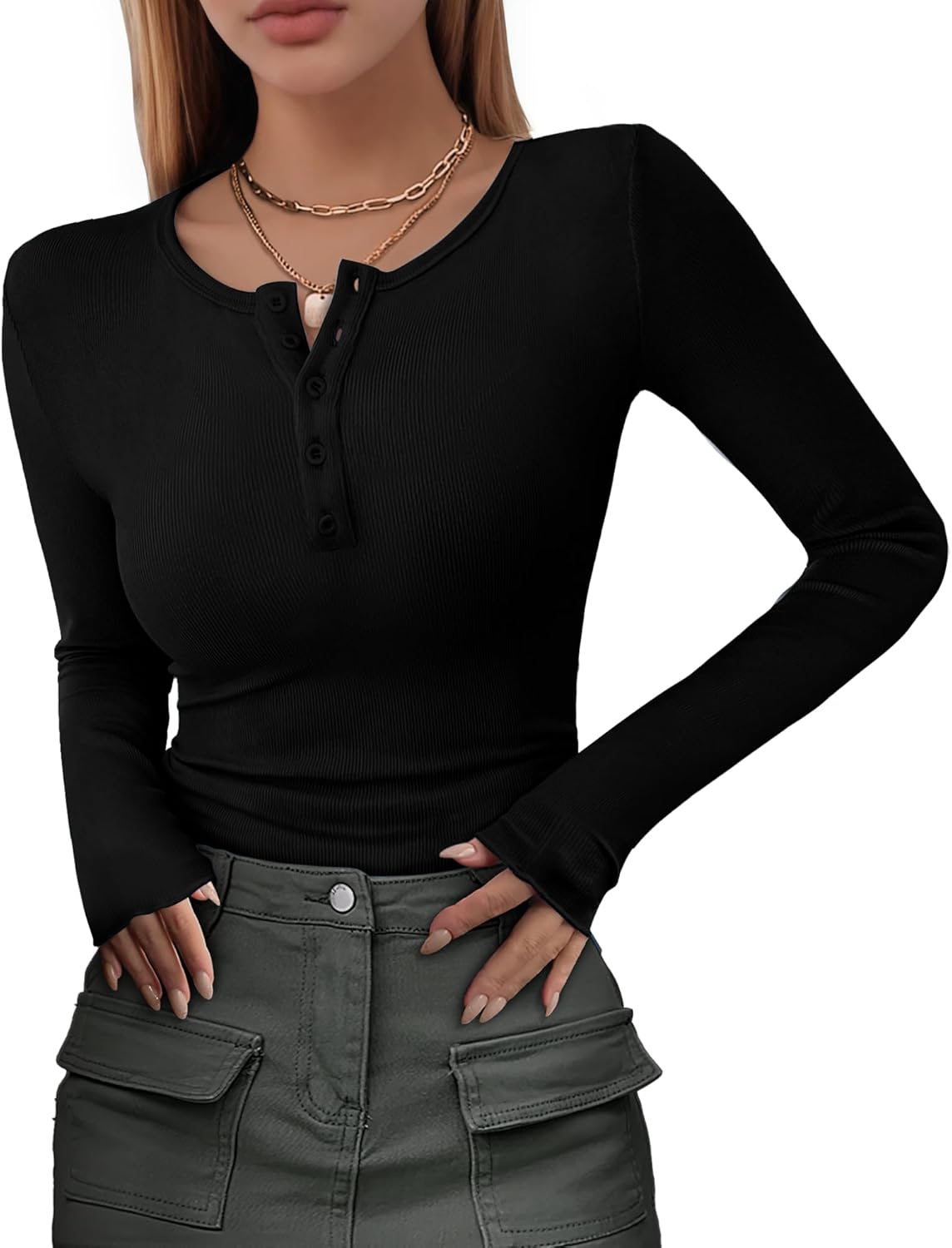 Women's Long-sleeved Blouse