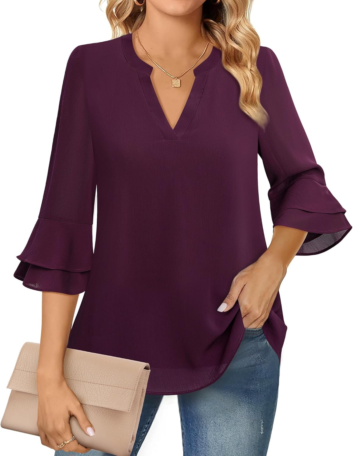Women's Long-sleeved Blouse