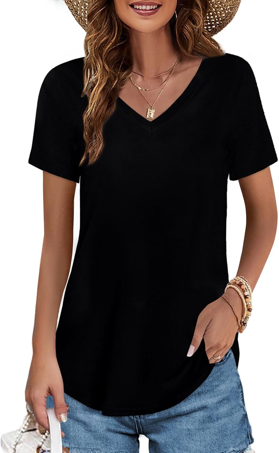 Women's Long-sleeved Cotton Blouse T-shirt