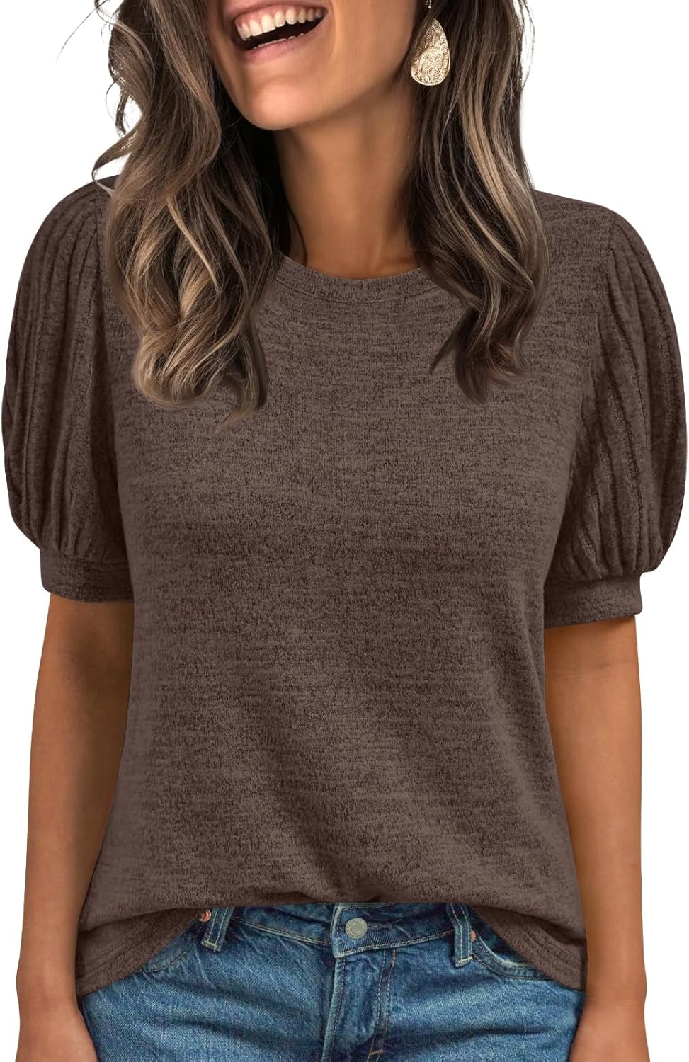 Lady's Short-sleeved Blouse