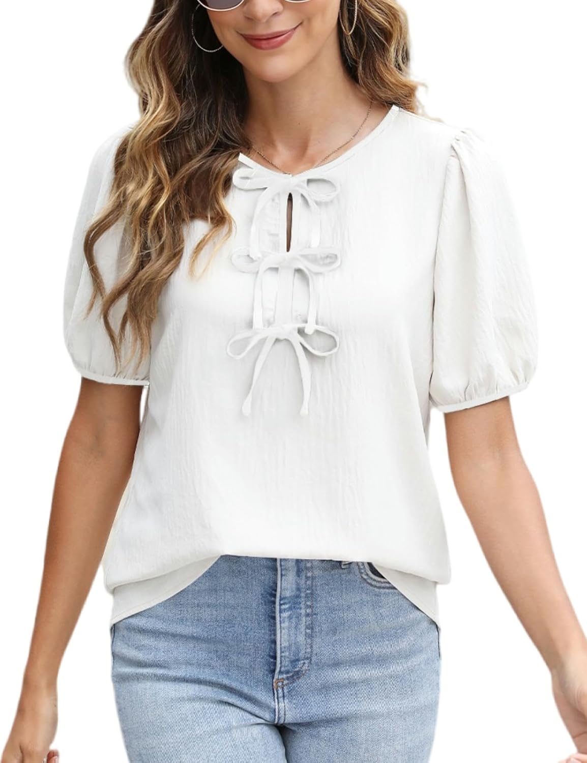 Women's Casual Shirt, Short-sleeved Blouse