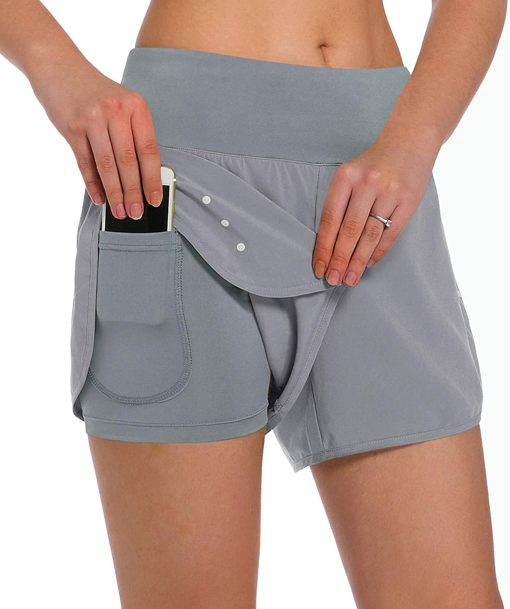 Lady's Double-layer Sports Shorts