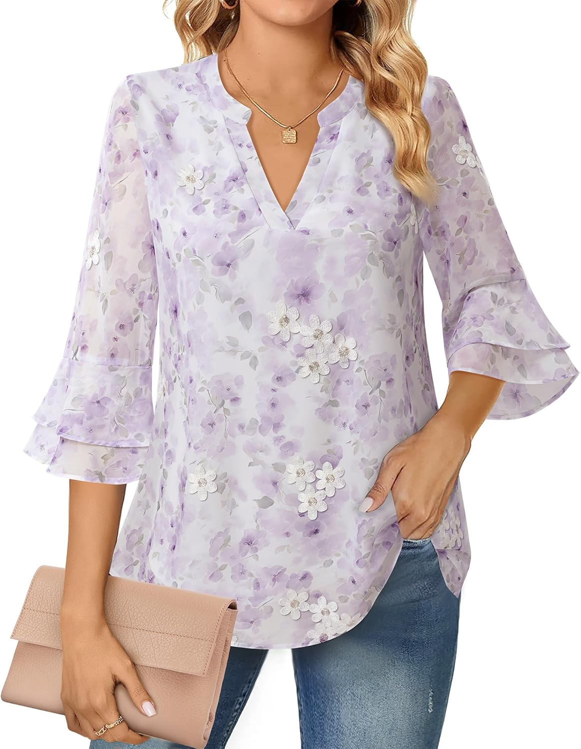 Women's Long-sleeved Blouse