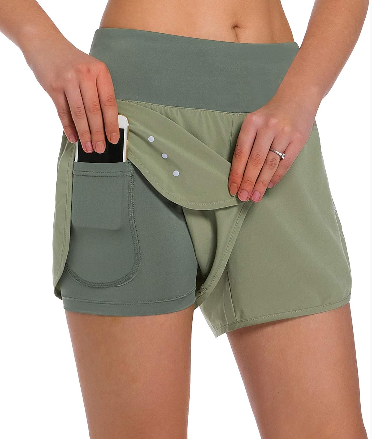 Lady's Double-layer Sports Shorts