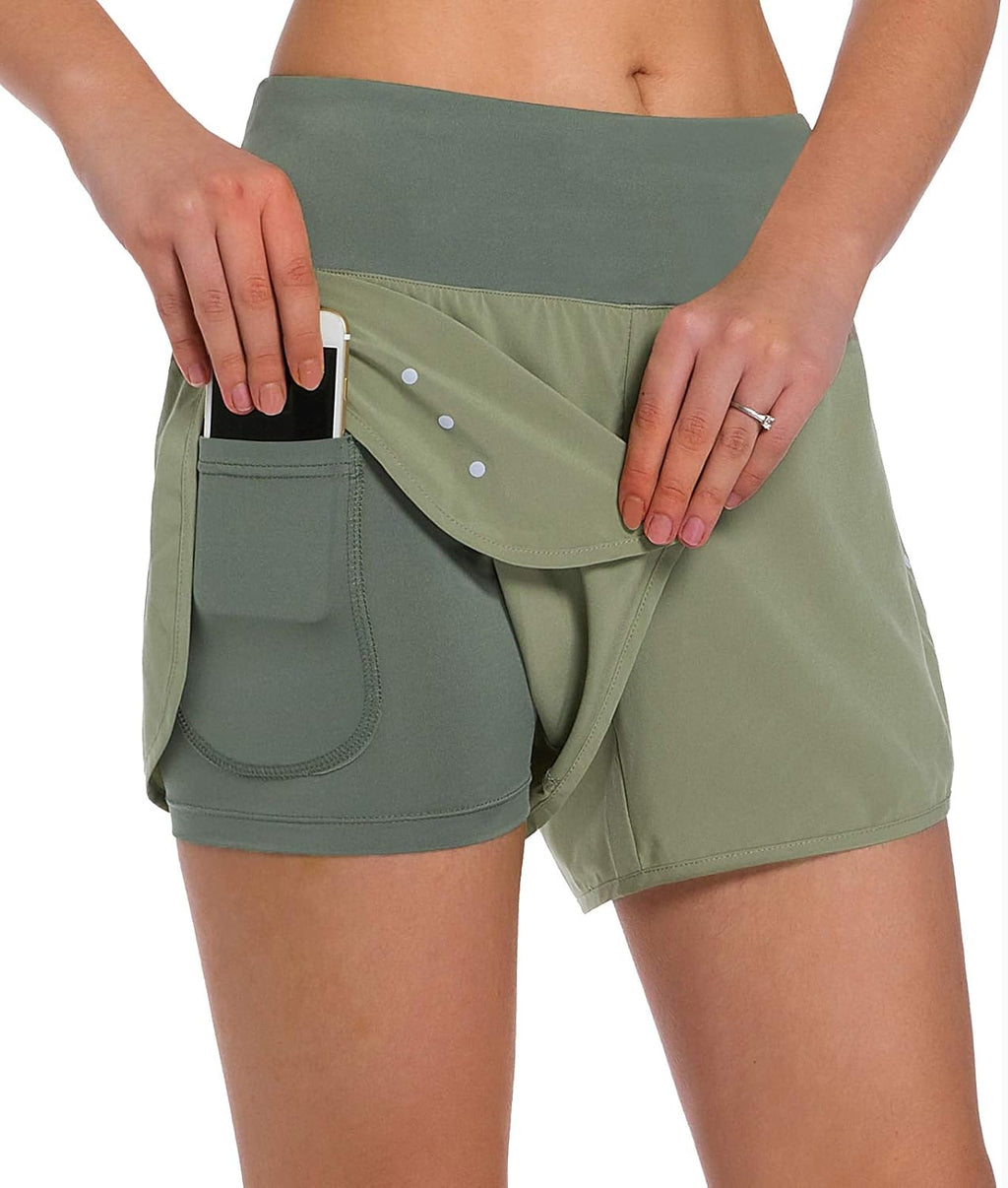 Lady's Double-layer Sports Shorts