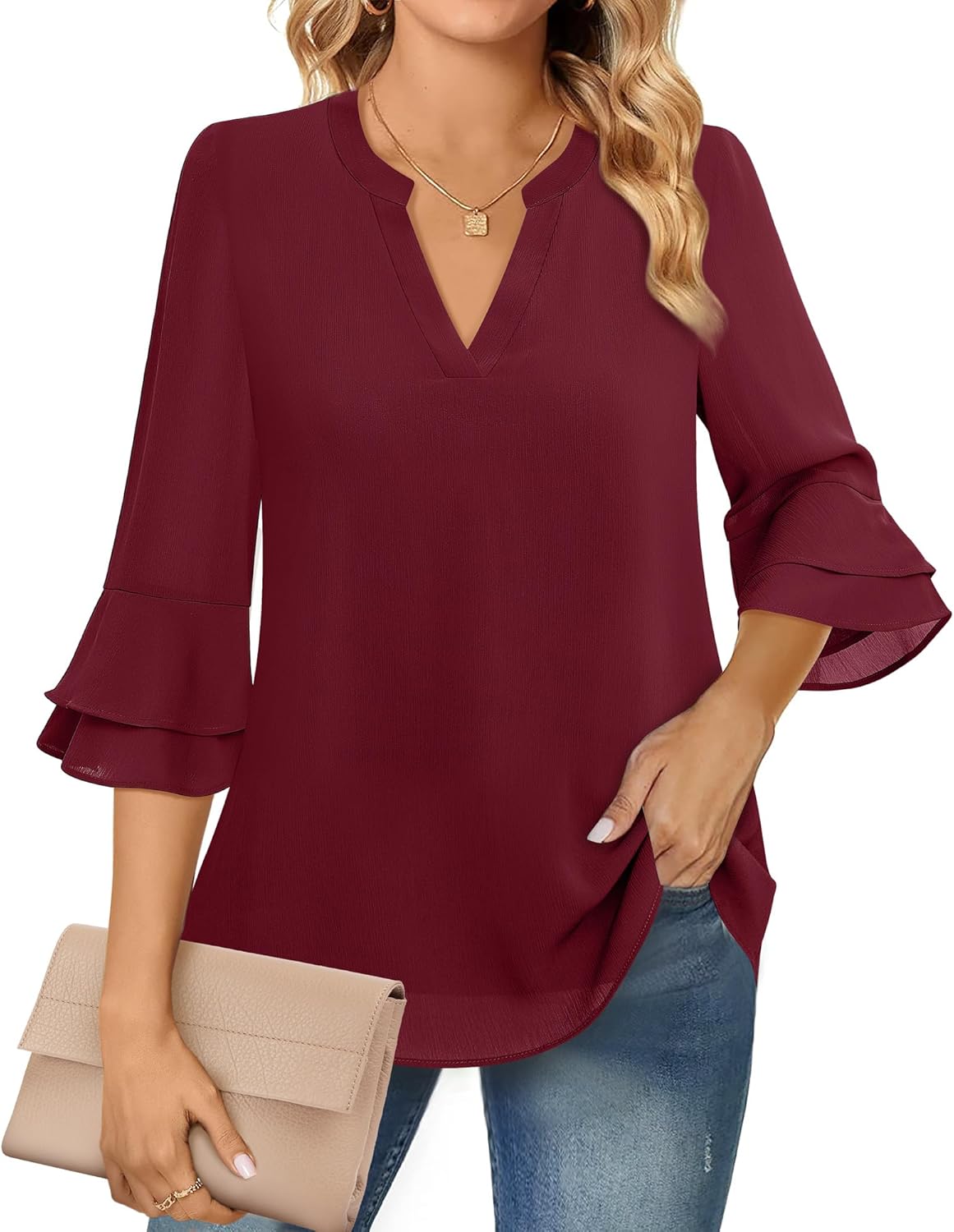 Women's Long-sleeved Blouse