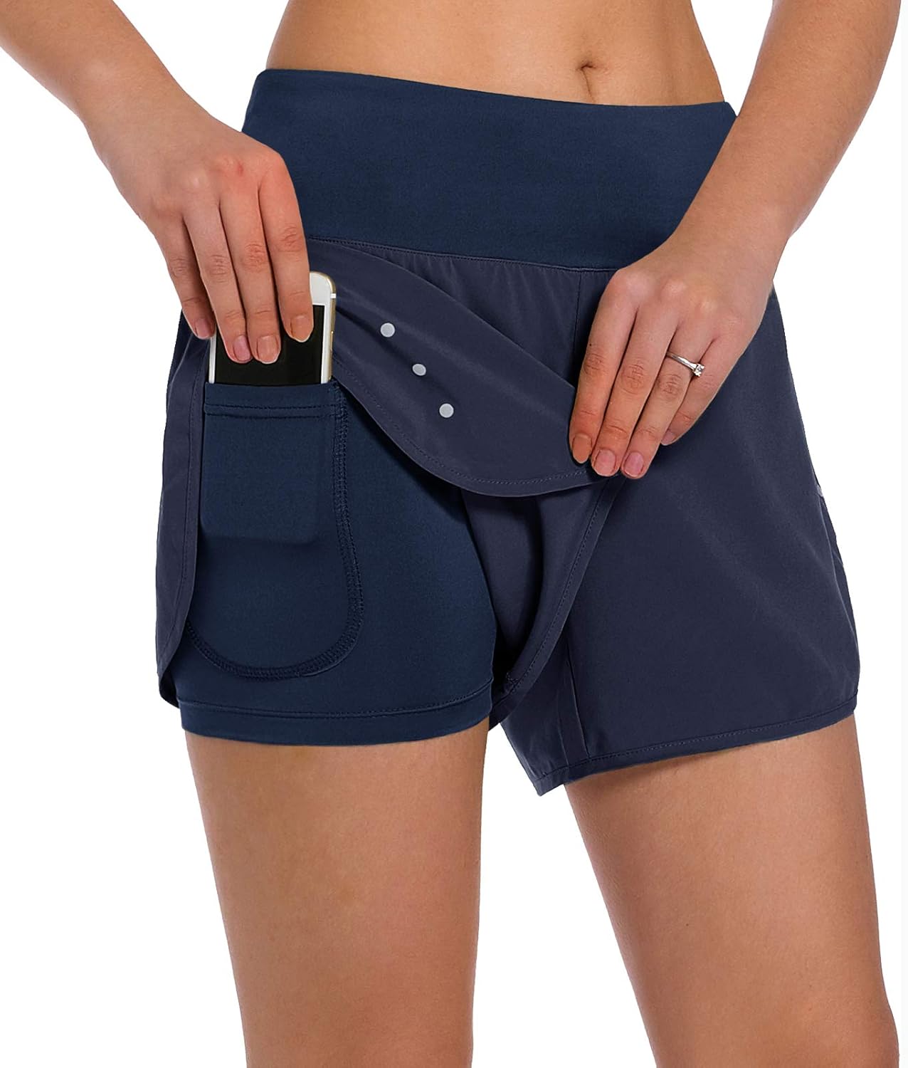 Lady's Double-layer Sports Shorts