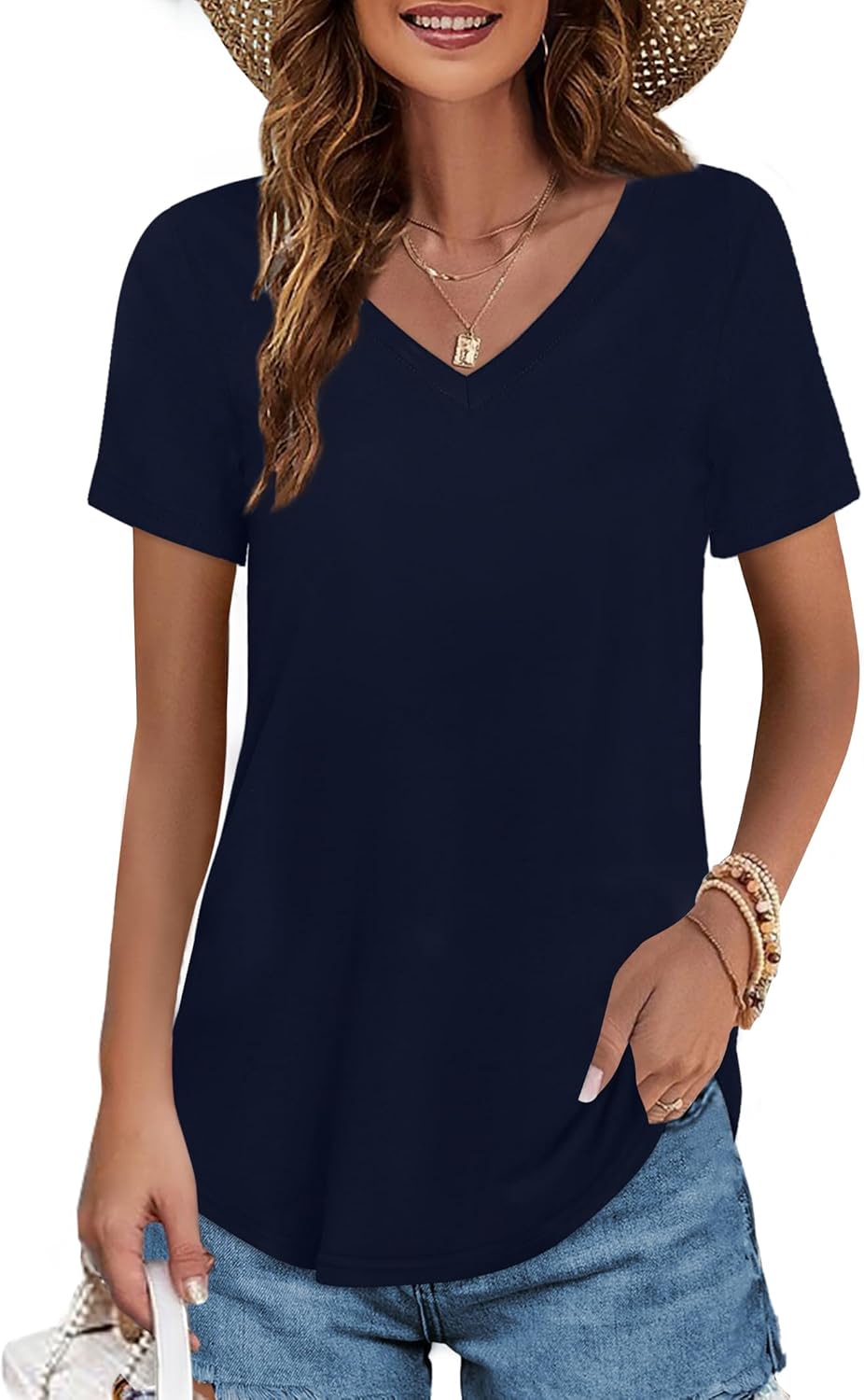 Women's Long-sleeved Cotton Blouse T-shirt