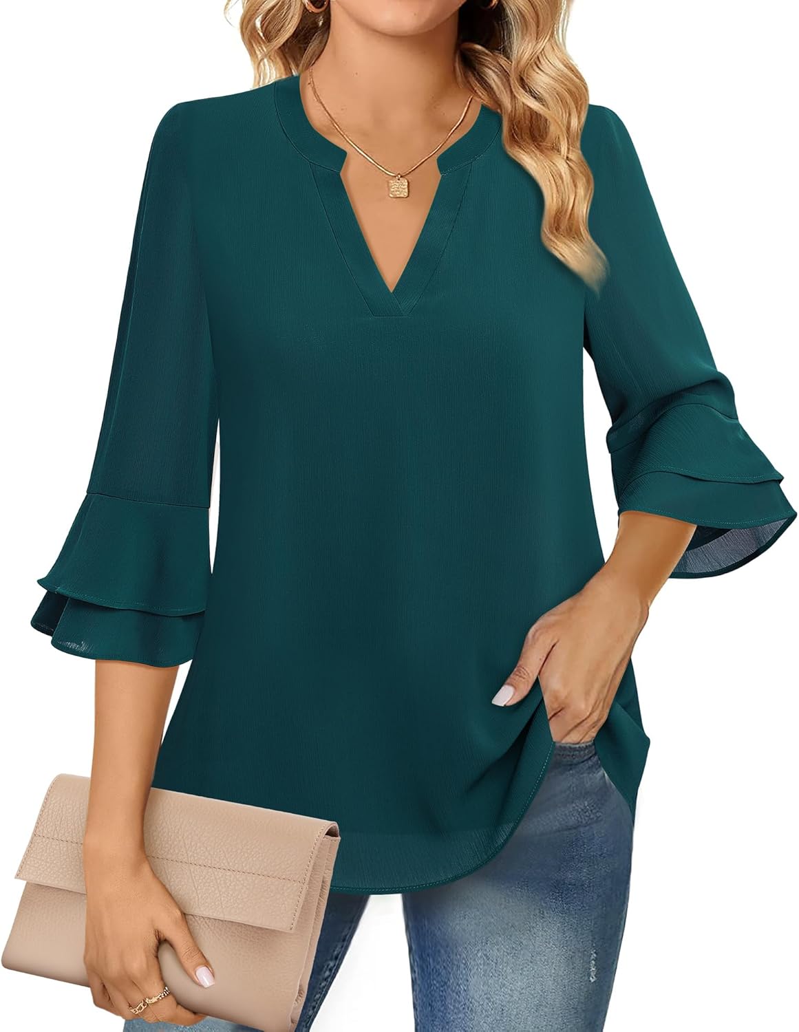 Women's Long-sleeved Blouse
