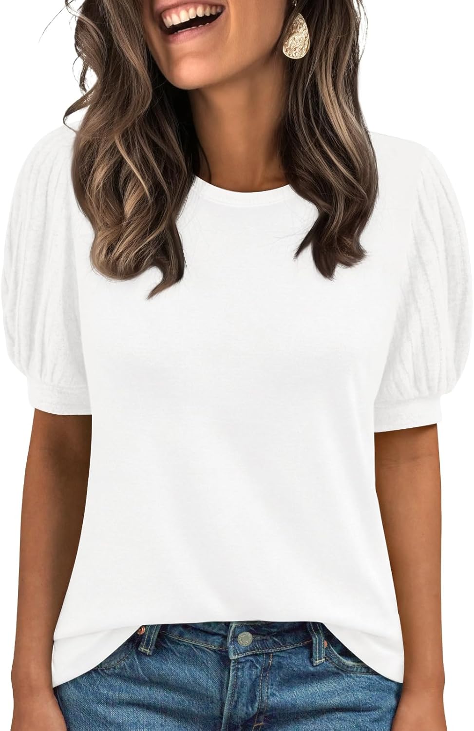 Lady's Short-sleeved Blouse