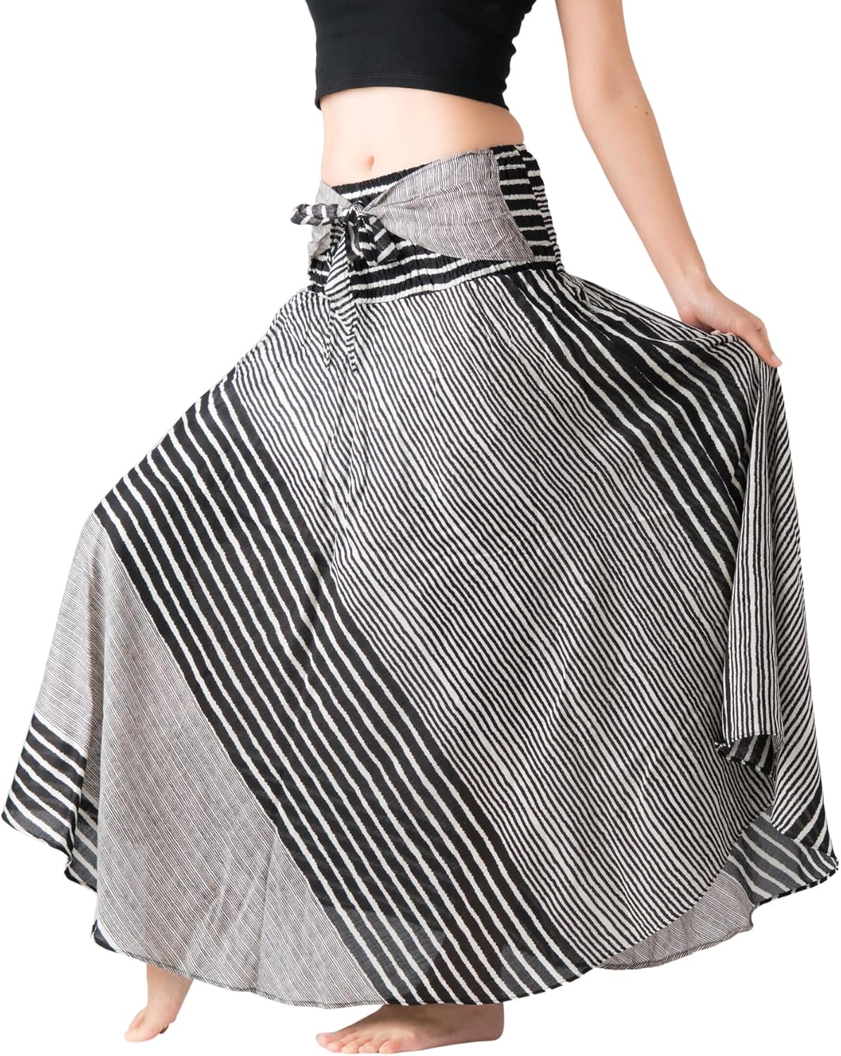 Lady's Long Dress with Floral Pattern