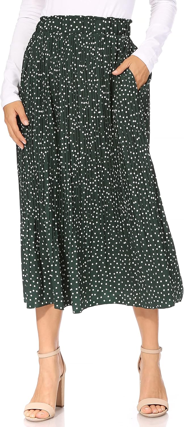 Lady Pleated Wave-shaped Skirt