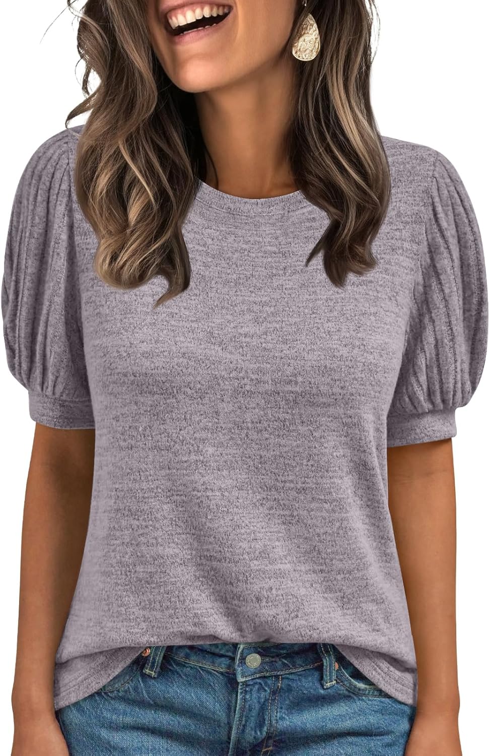 Lady's Short-sleeved Blouse