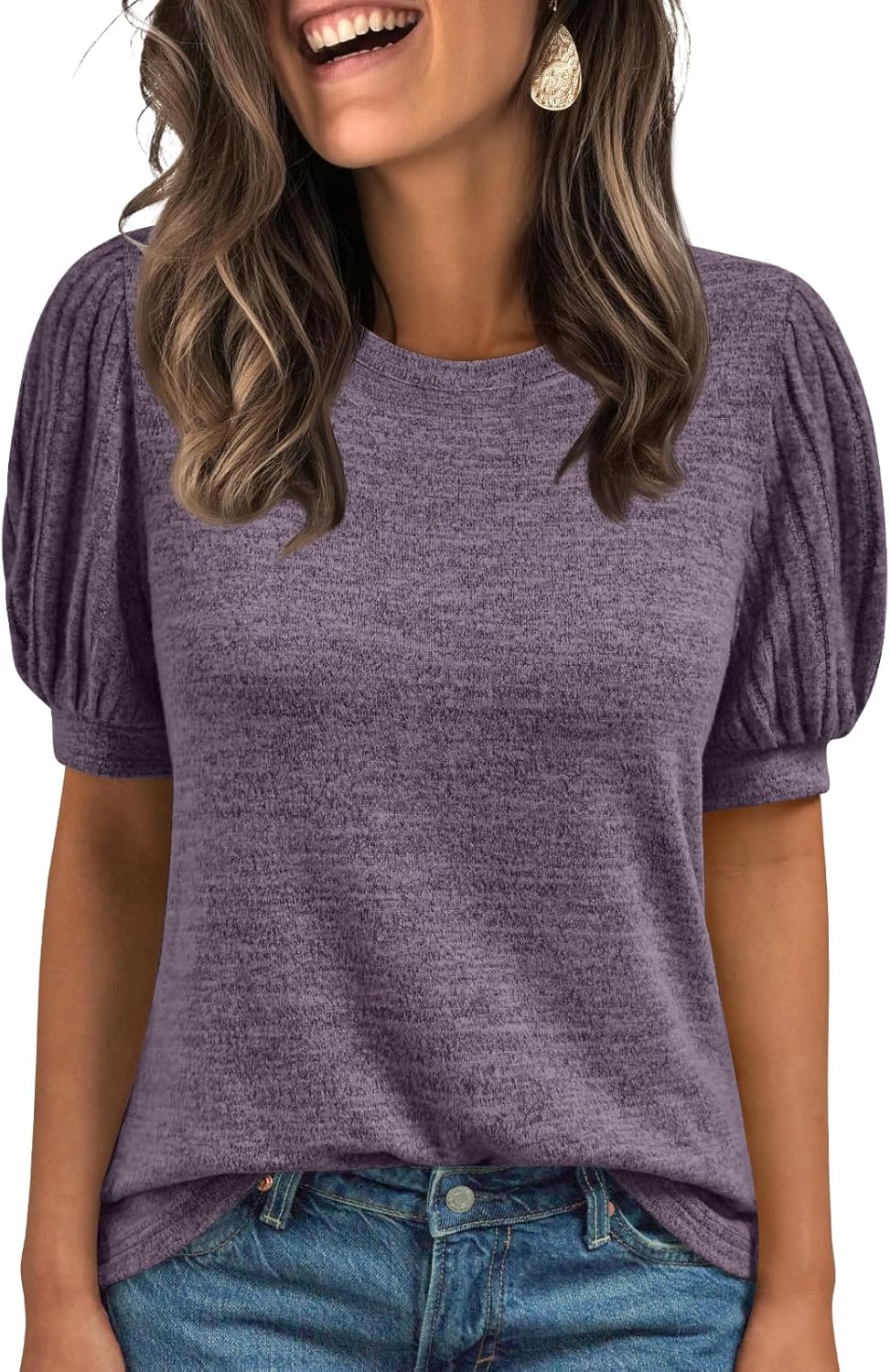 Lady's Short-sleeved Blouse