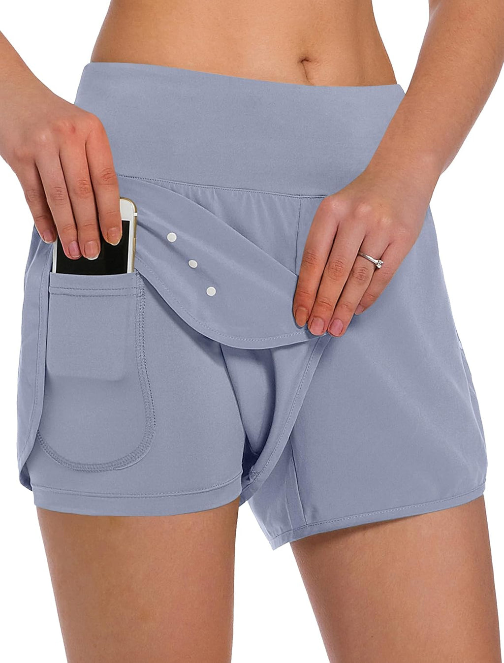 Lady's Double-layer Sports Shorts