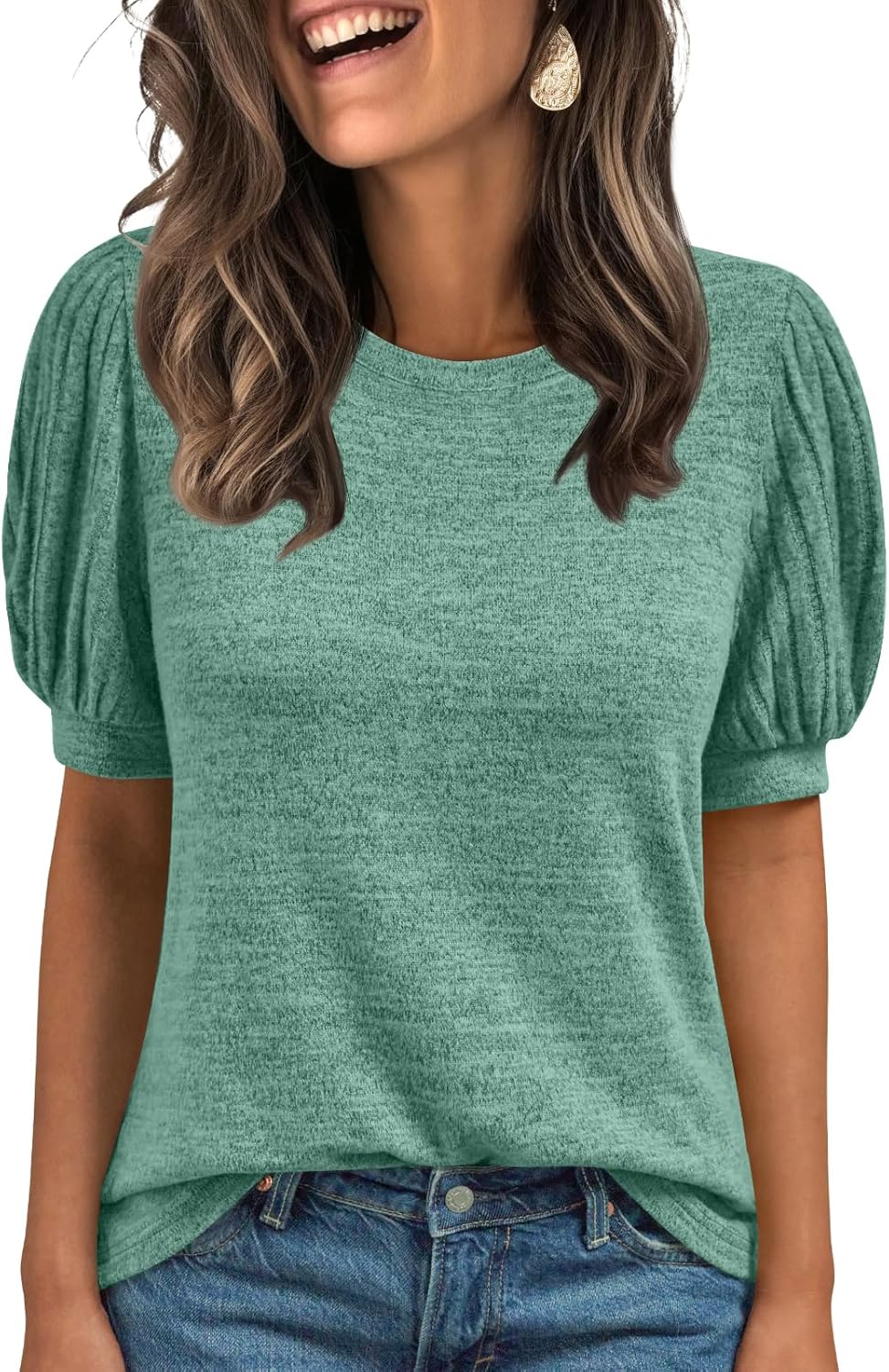 Lady's Short-sleeved Blouse