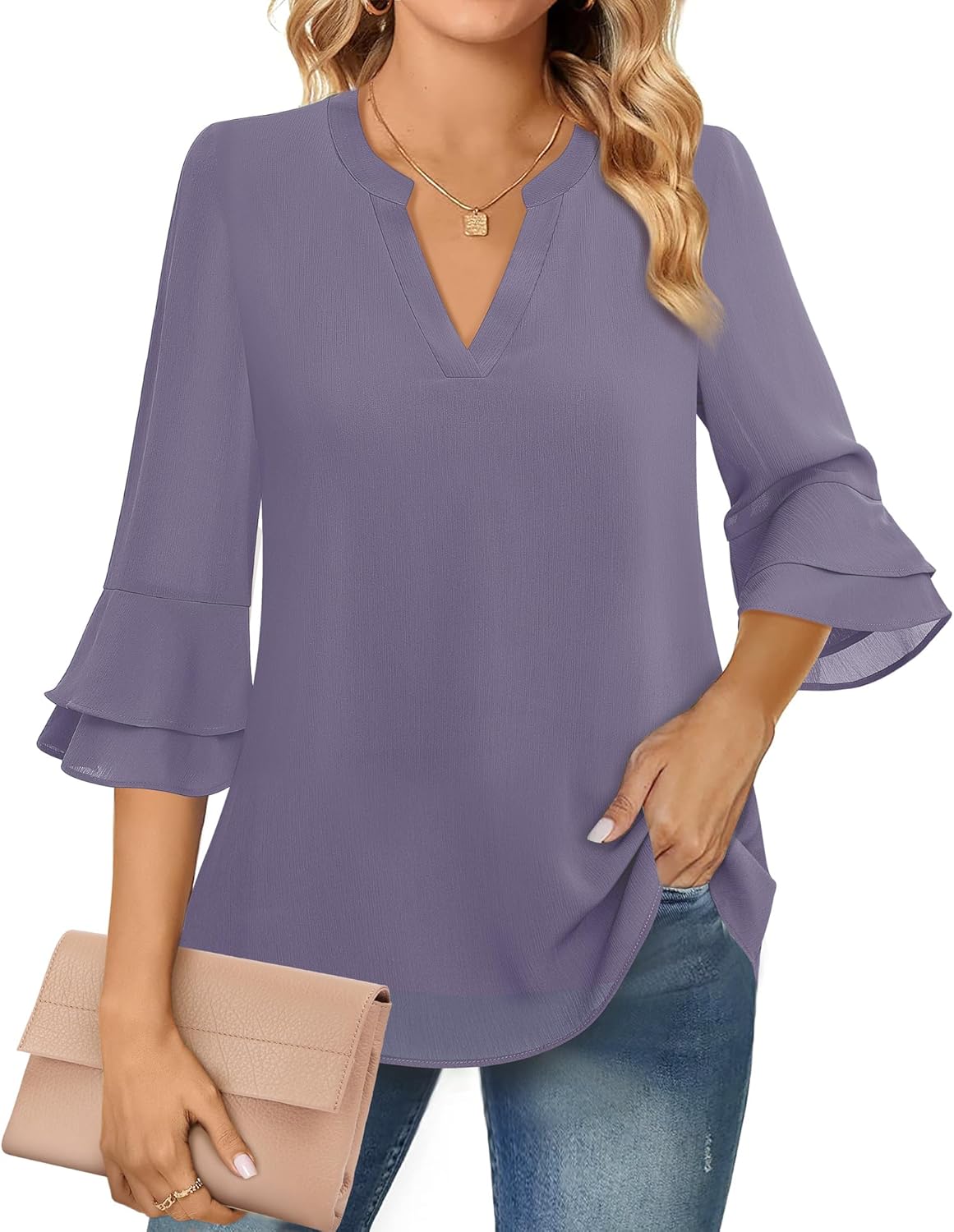 Women's Long-sleeved Blouse