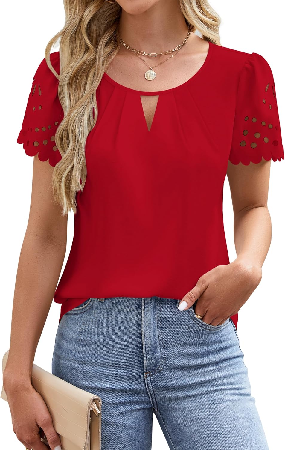 Women's Short-sleeved Blouse