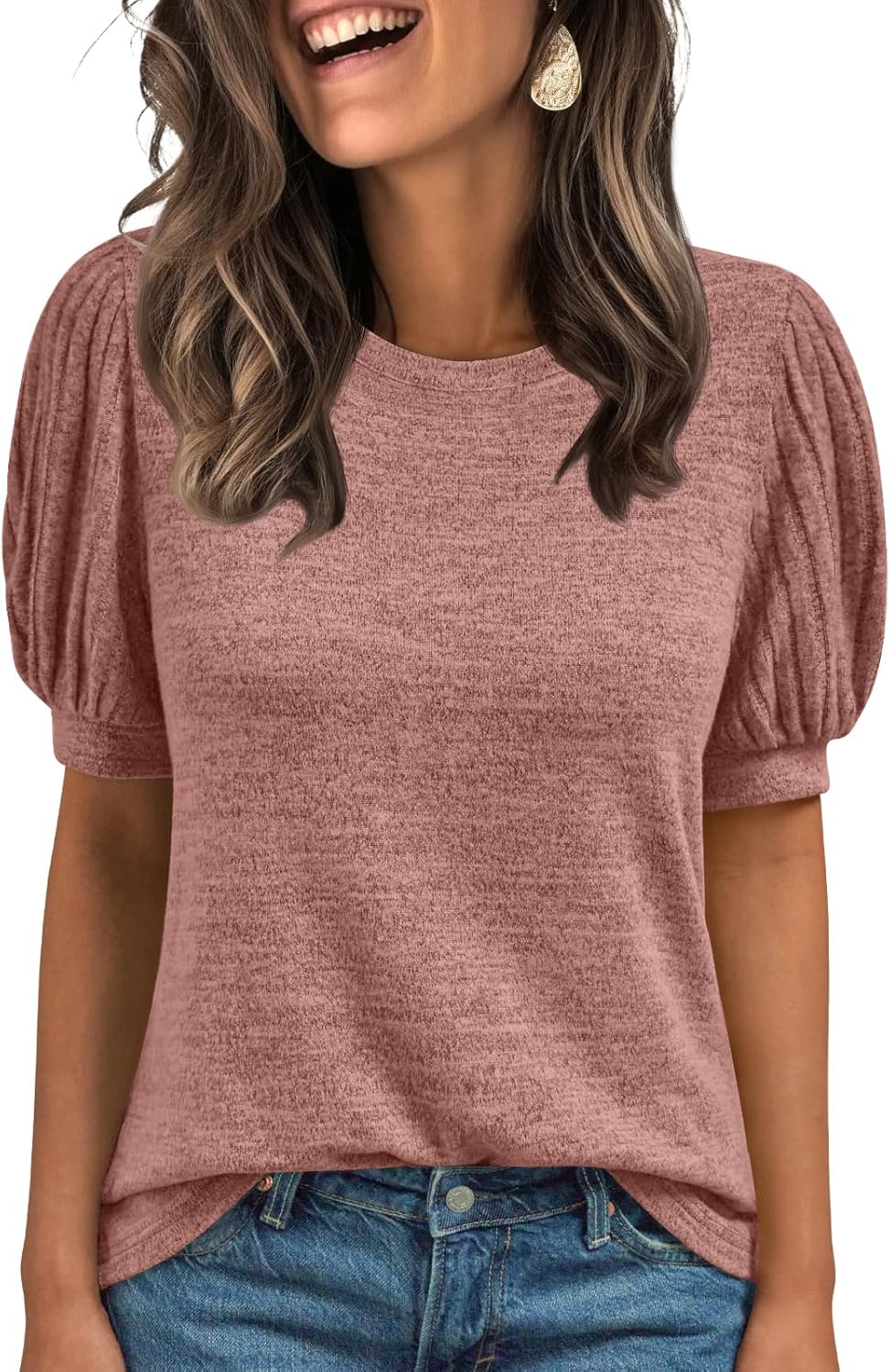 Lady's Short-sleeved Blouse