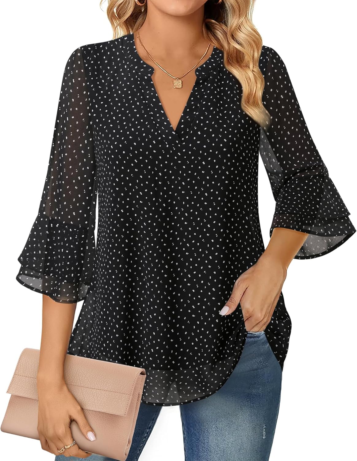 Women's Long-sleeved Blouse