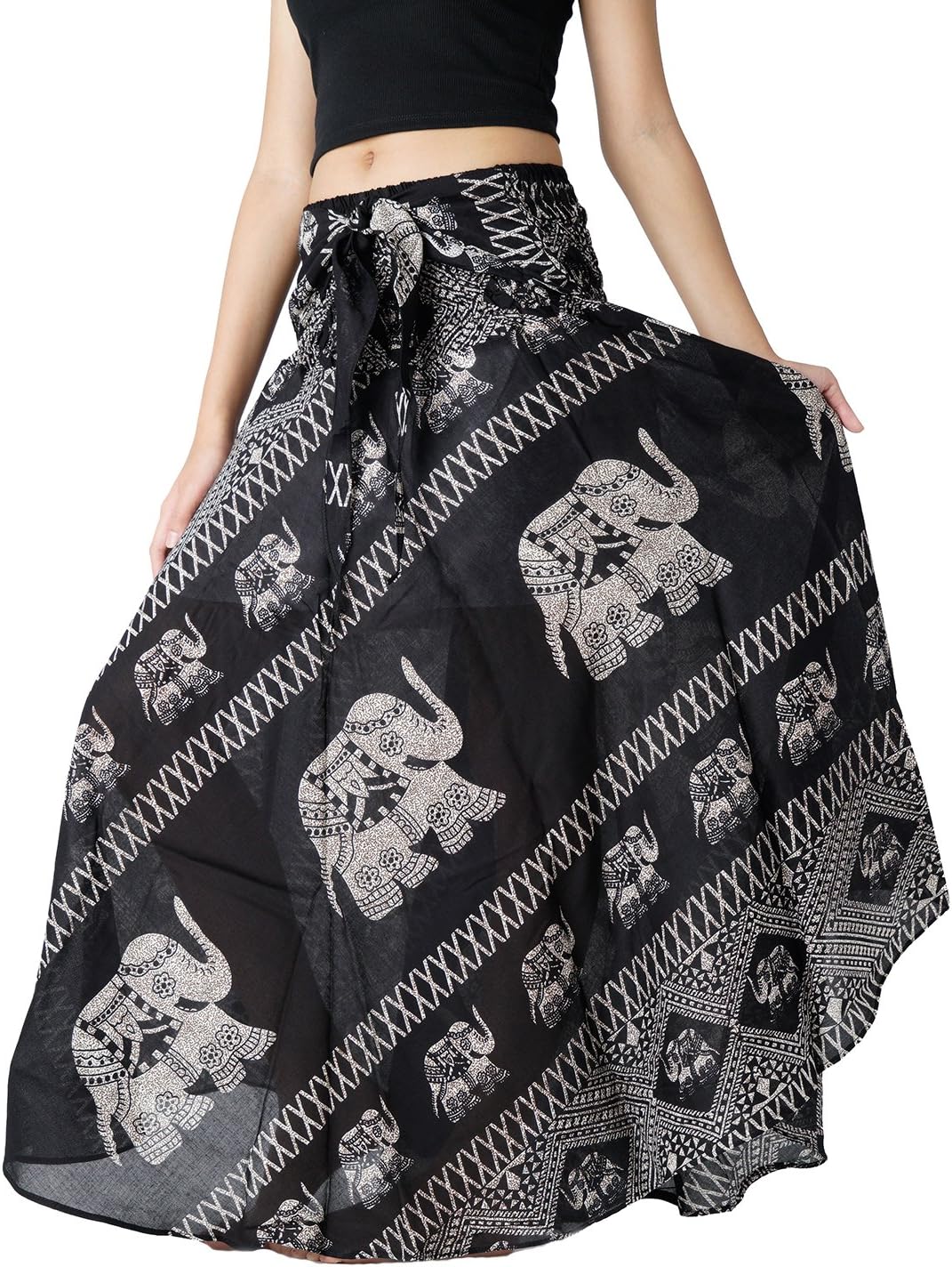 Lady's Long Dress with Floral Pattern