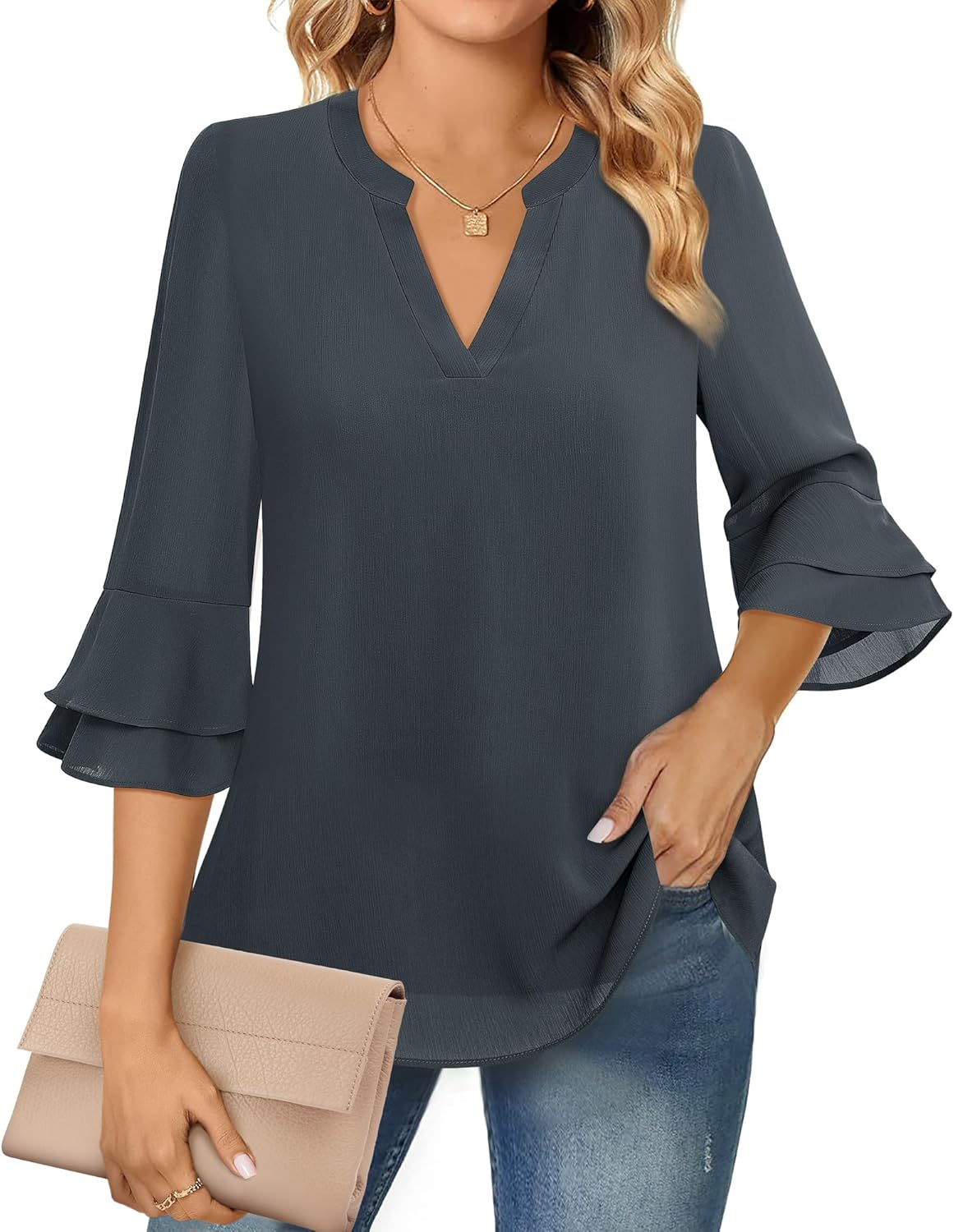 Women's Long-sleeved Blouse
