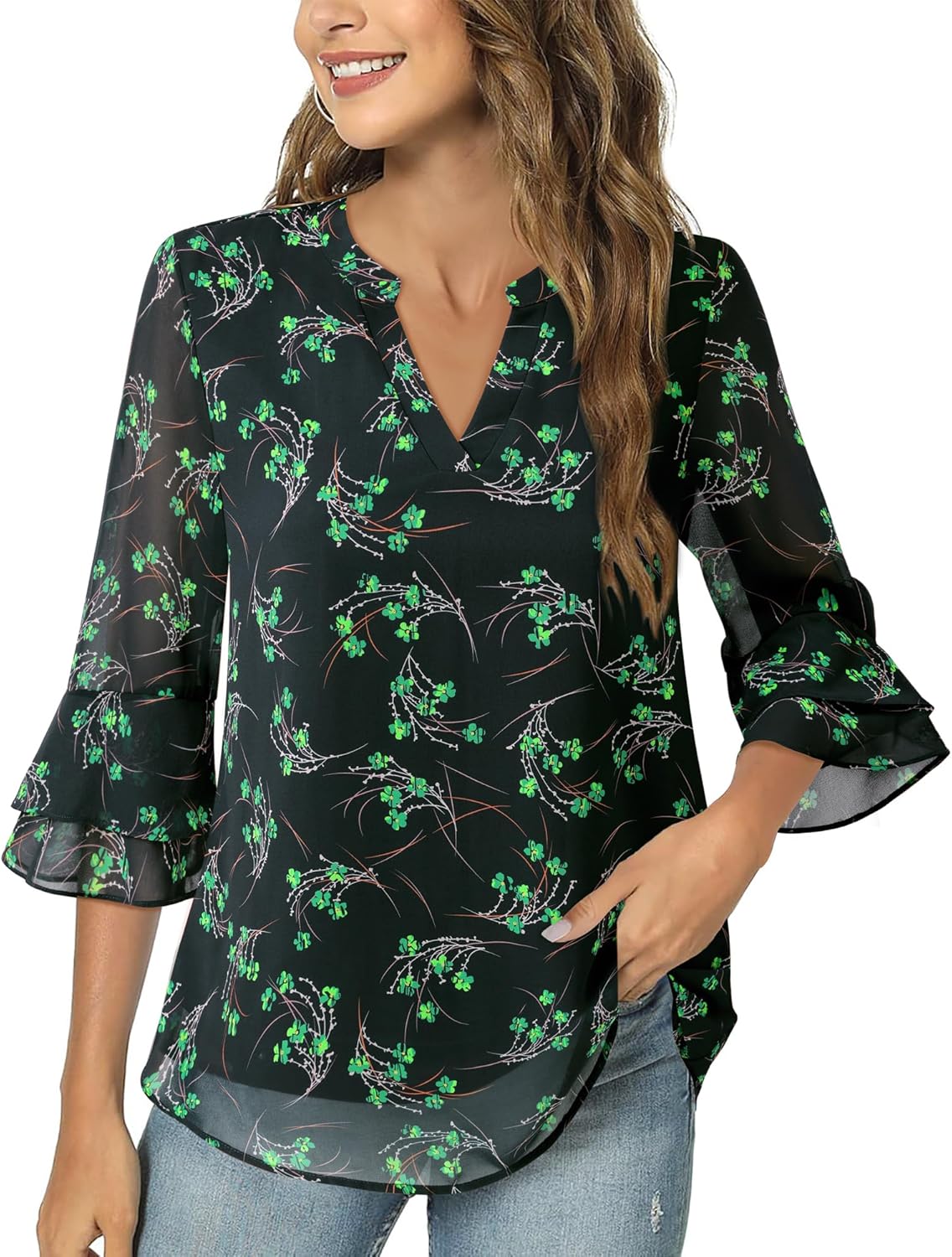Women's Long-sleeved Blouse