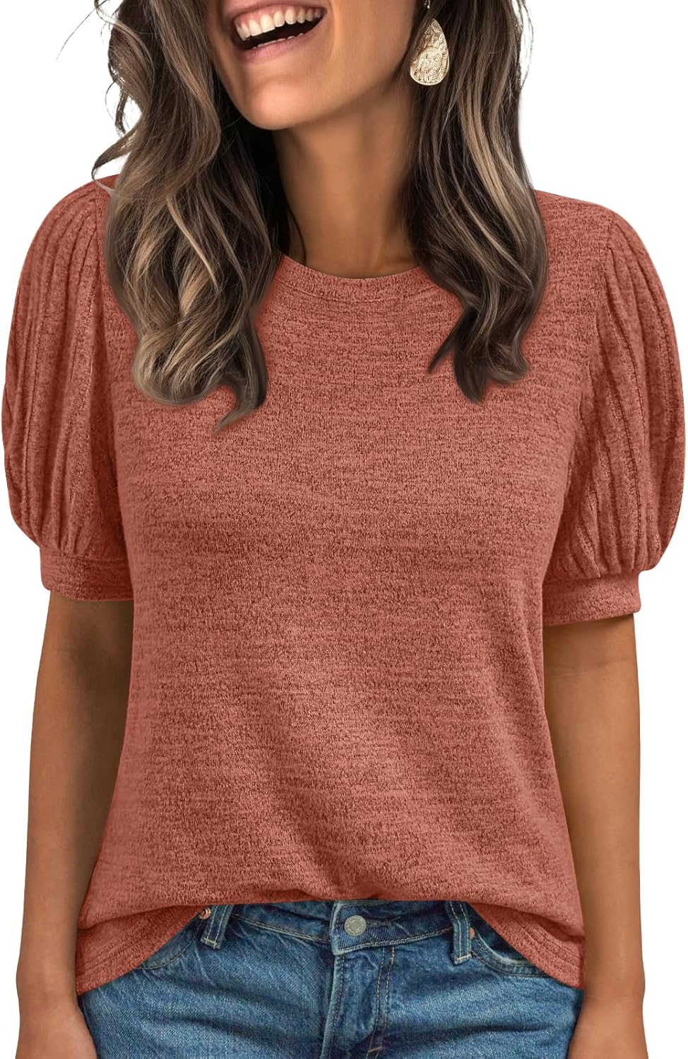 Lady's Short-sleeved Blouse