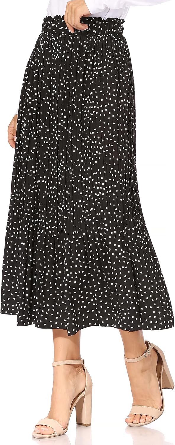 Lady Pleated Wave-shaped Skirt