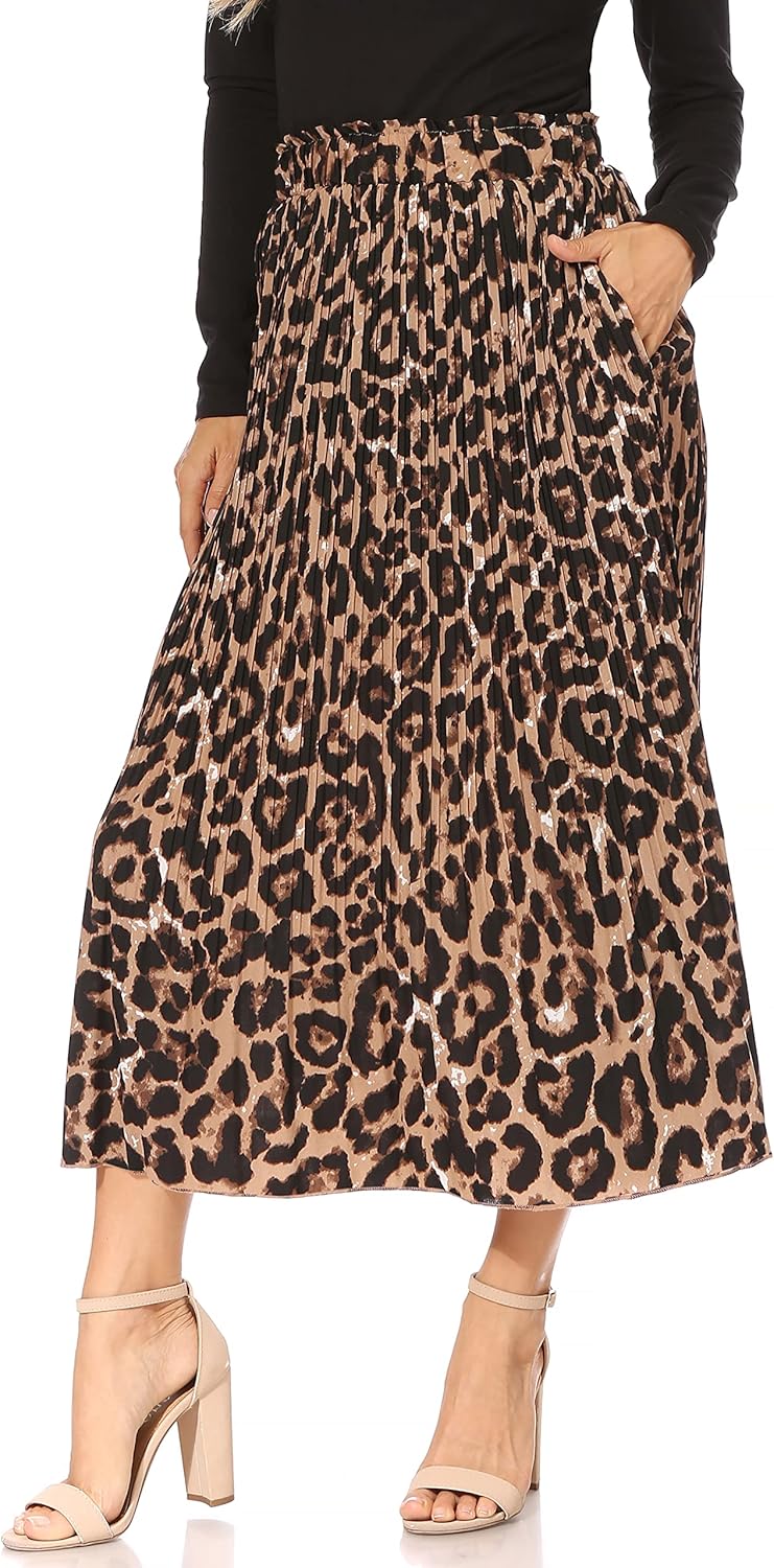 Lady Pleated Wave-shaped Skirt