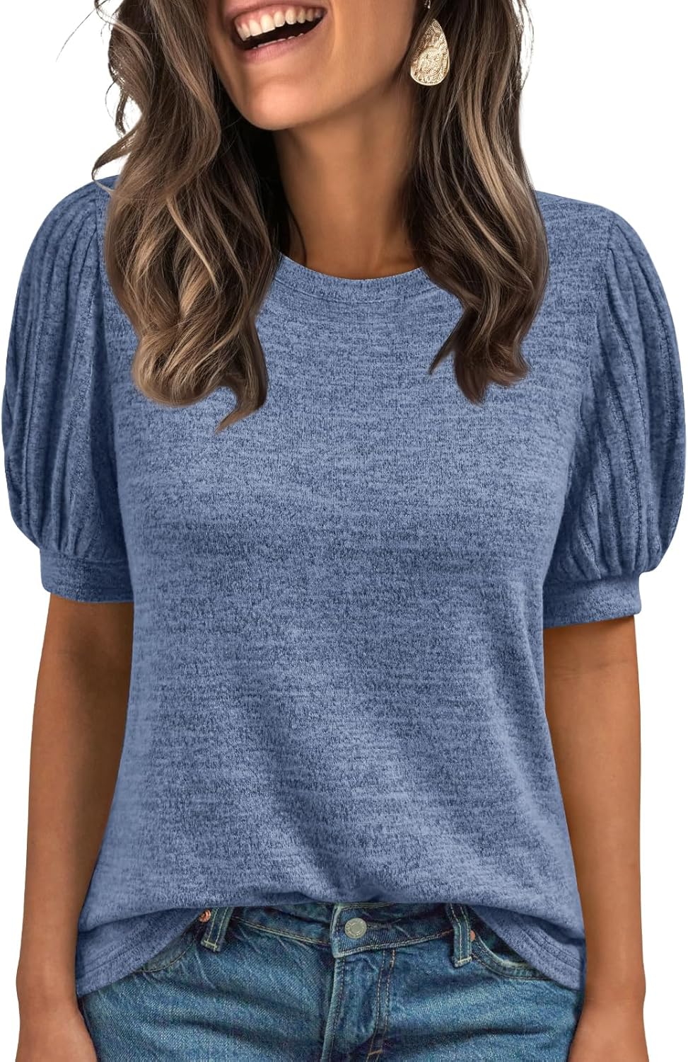Lady's Short-sleeved Blouse