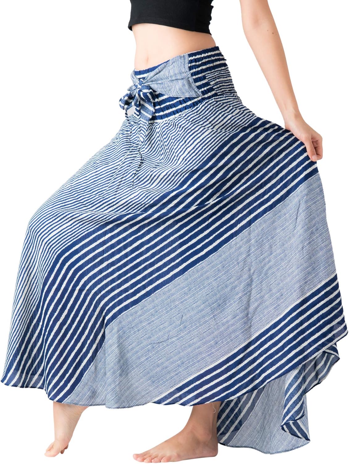 Lady's Long Dress with Floral Pattern